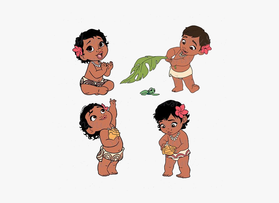 Moana Baby Clipart Transparent Png - Transparent Background Baby Moana Png, Transparent Clipart