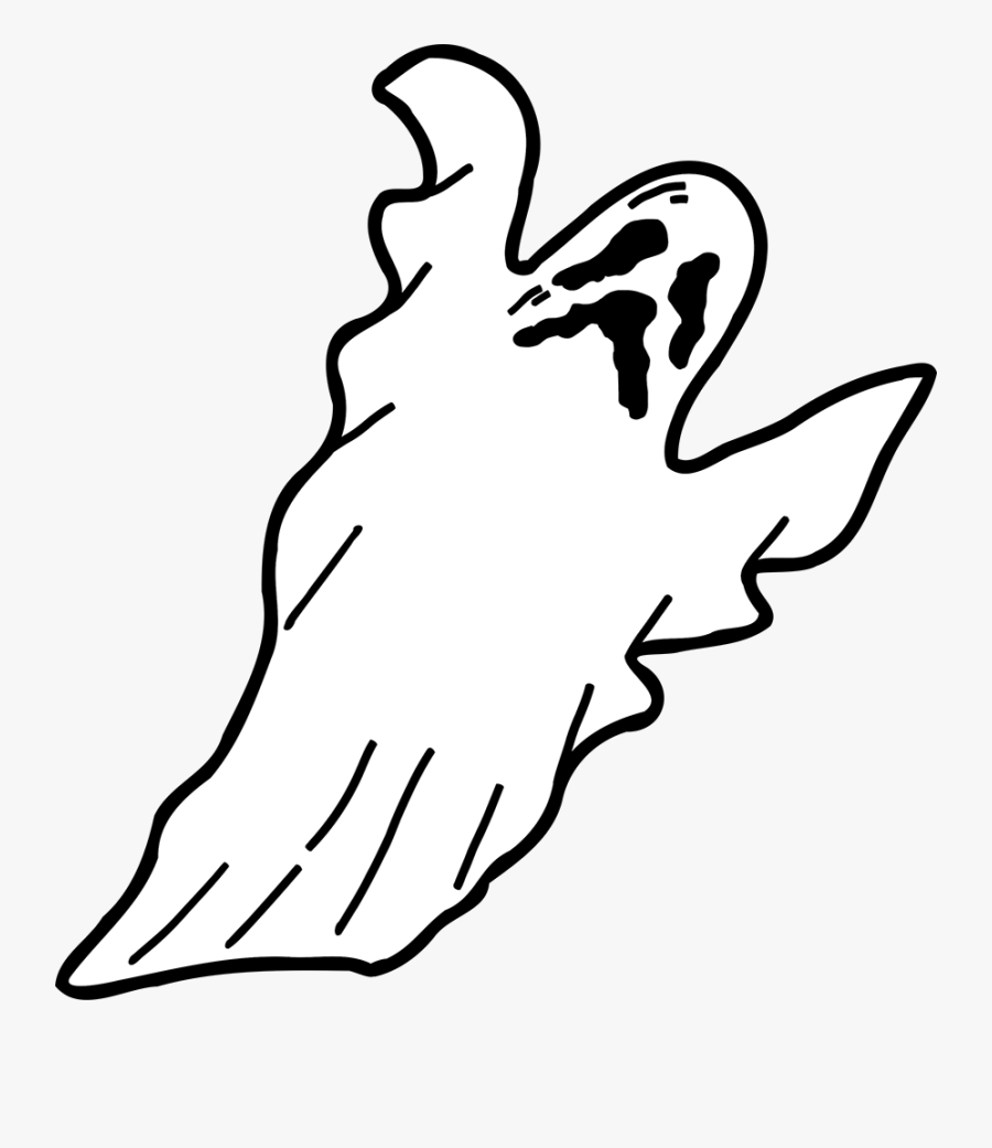 Scary Ghost For Halloween - Scary Ghost Clipart, Transparent Clipart