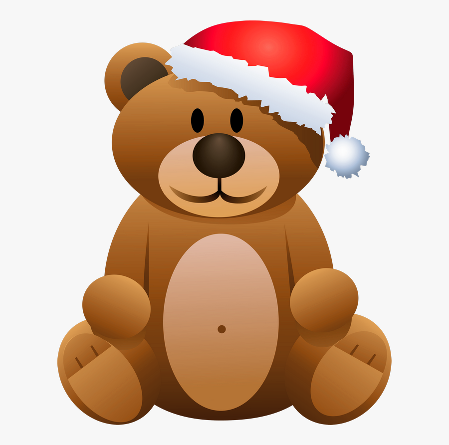 Transparent Teddy Bear Clipart - Christmas Teddy Bear Clipart, Transparent Clipart
