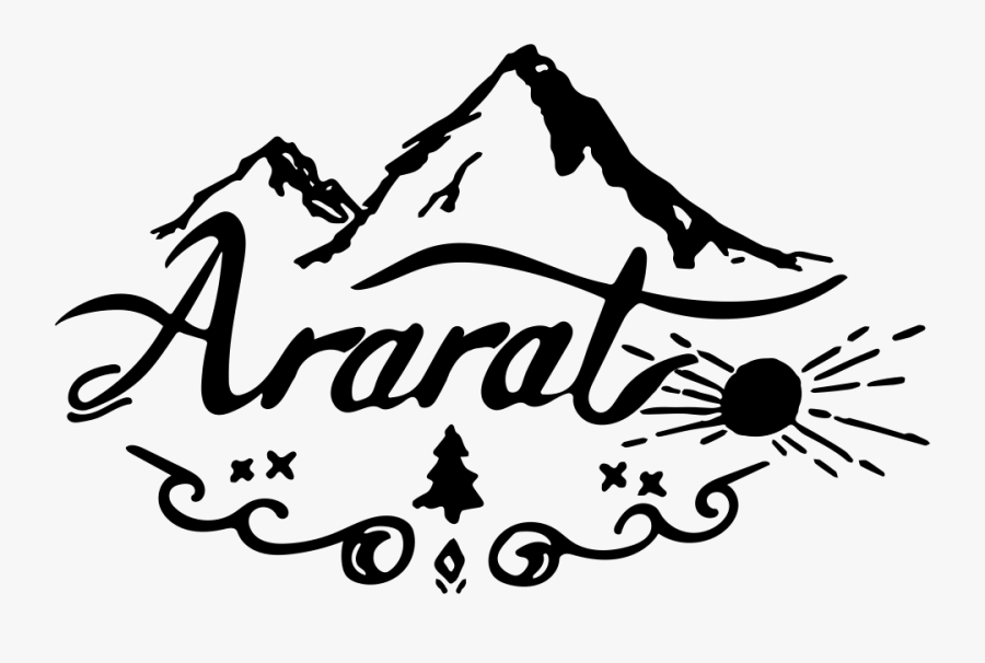 Mountains Clipart Drawing - Ararat Mountain Clipart, Transparent Clipart