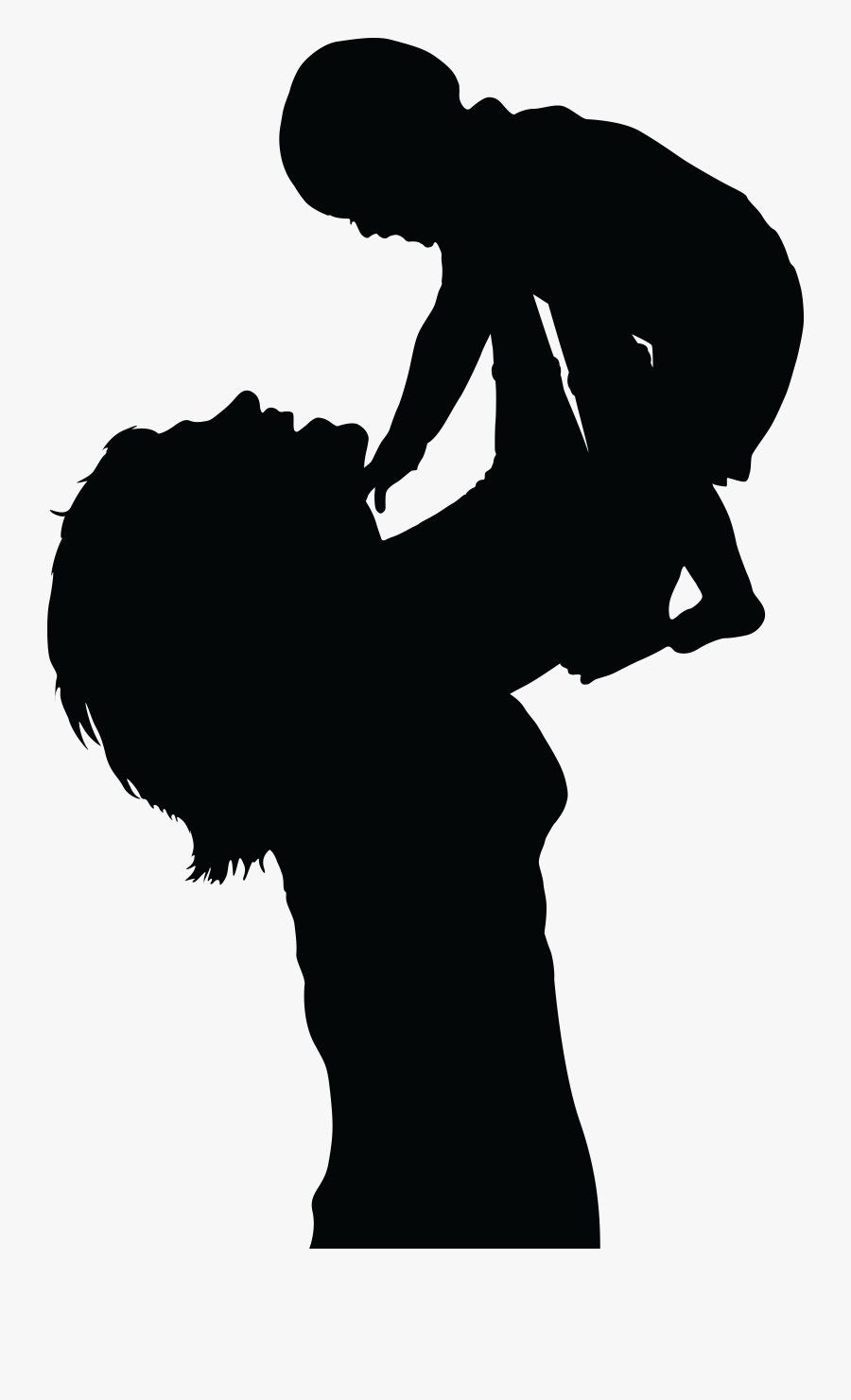 28 Collection Of Mother And Child Clipart Png - Woman And Baby Silhouette, Transparent Clipart