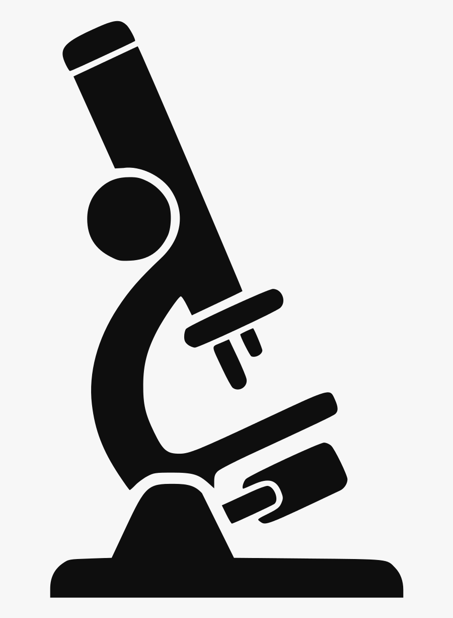 Microscope Clipart By Ben - Microscope Black And White, Transparent Clipart