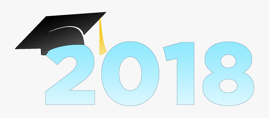 Transparent Graduate Clipart - 2018 With Graduation Cap, Transparent Clipart