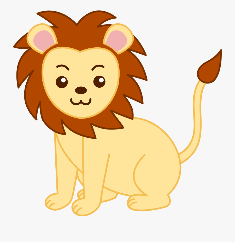 Free Images Of Lions - Cartoon Lion Face Drawing, Transparent Clipart