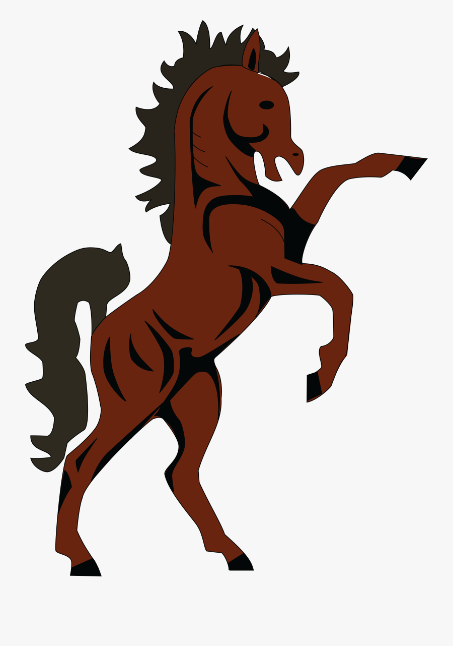 Free Clipart Of A Rearing Horse - Coat Of Arms Of Lesotho, Transparent Clipart