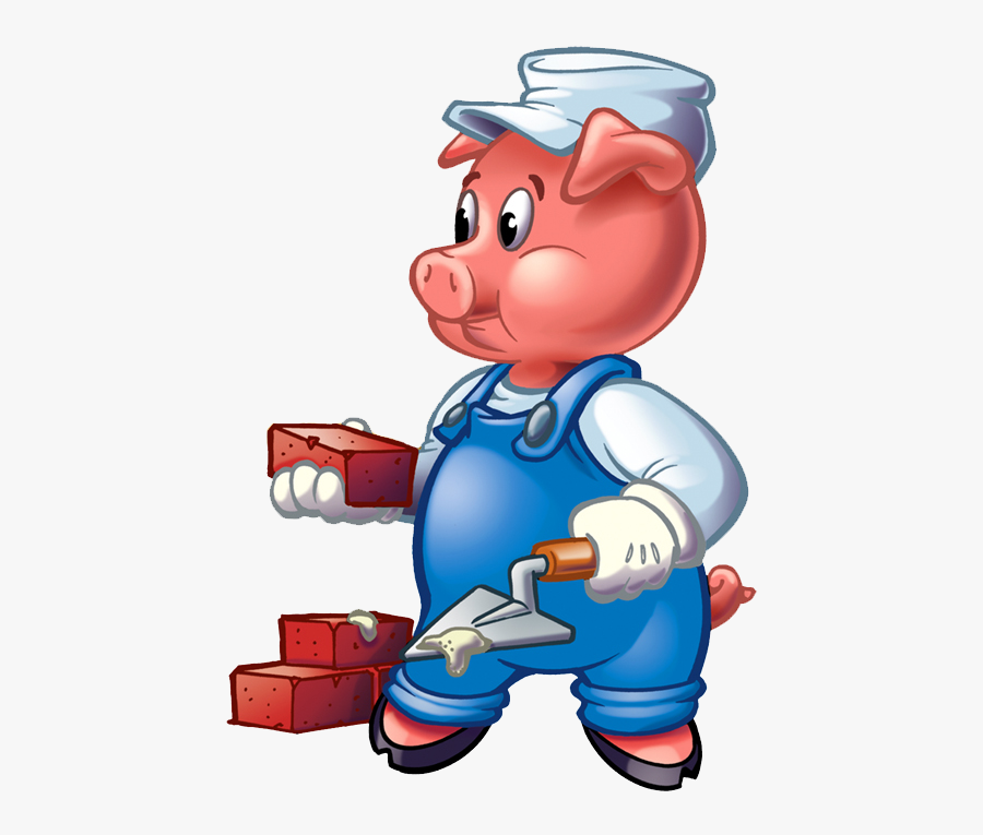 Pig Clipart Three Little Pig - Three Little Pigs Pig, Transparent Clipart