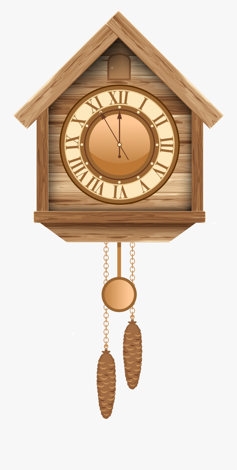 Cuckoo Clock Png Clip Art - Wall Clock Png Christmas, Transparent Clipart