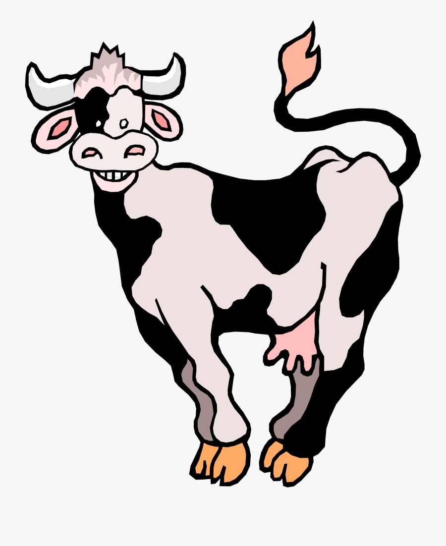 Holstein Cow Clipart - Simple Sentence About Cow, Transparent Clipart