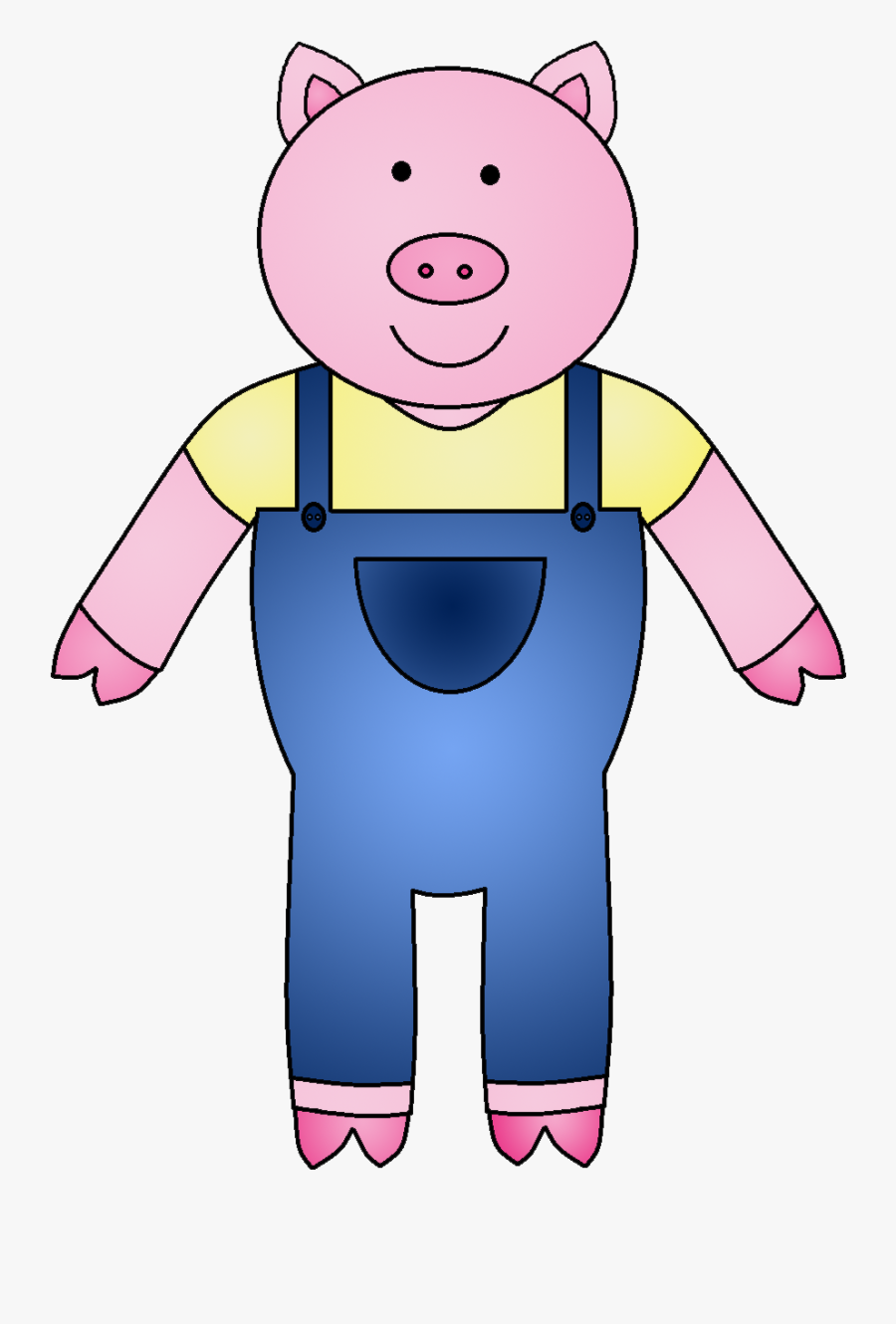 Cute Graphics For The 3 Little Pigs - Three Little Pigs Pig, Transparent Clipart