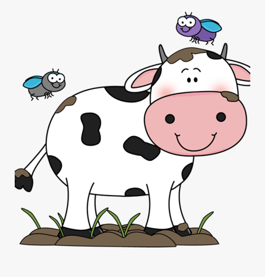 Cute Cow Clipart Cute Cow Clip Art Cow In The Mud With - Cow Clip Art Black And White, Transparent Clipart