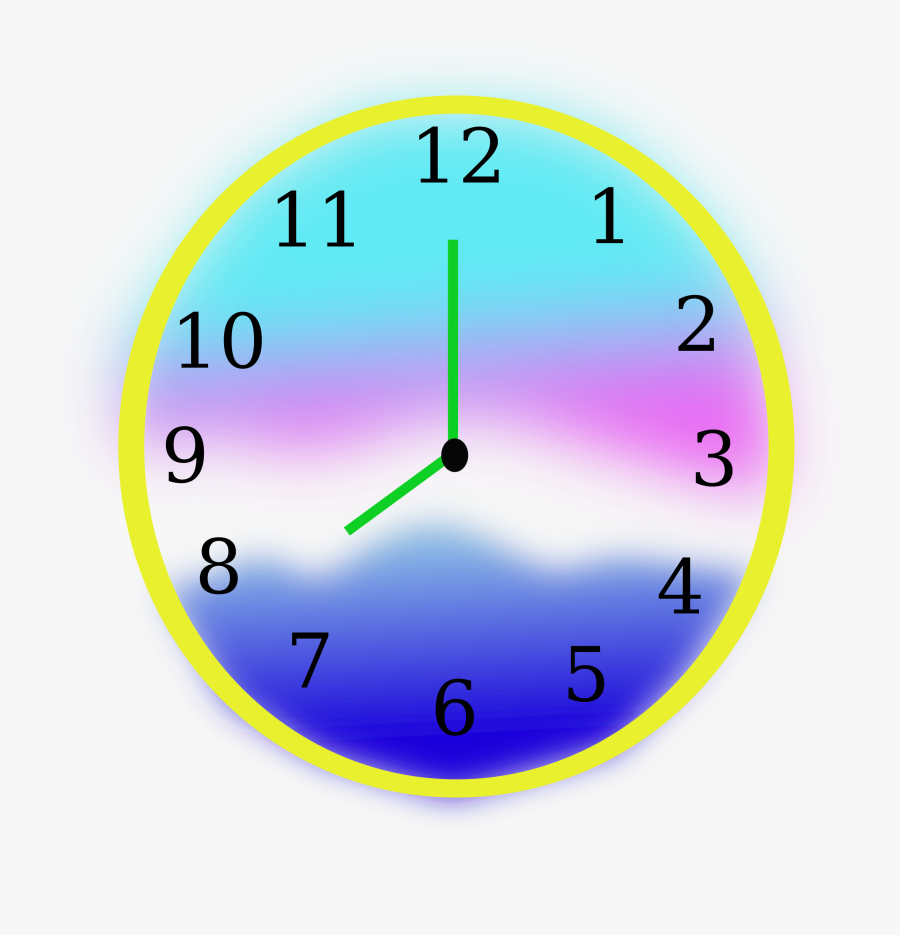 Colorful Clock Clipart , Png Download - Colorful Clock Clipart, Transparent Clipart