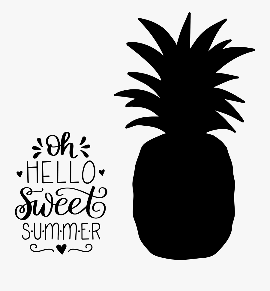 Hand - Free Pineapple Svg Cut File, Transparent Clipart