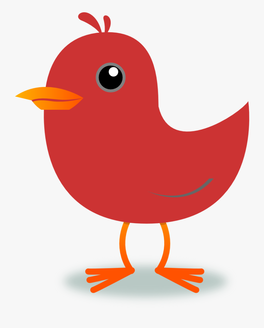 Clip Art Of Bird Clipart Image - Red Bird Clipart, Transparent Clipart