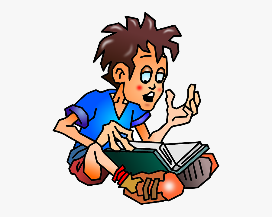 Education Student Reading Svg Clip Arts - Dessin Apprendre Ses Leçons, Transparent Clipart