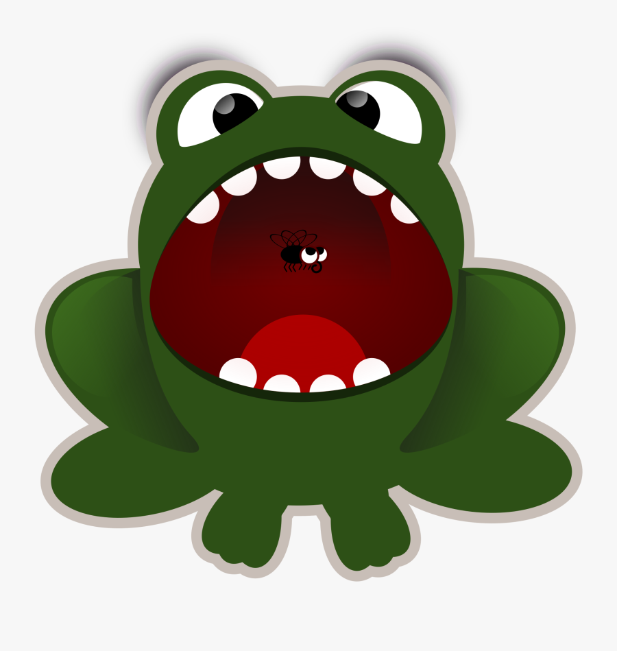 Animated Frog Clipart Free Download Clip Art - Cartoon Frog With Mouth Open, Transparent Clipart