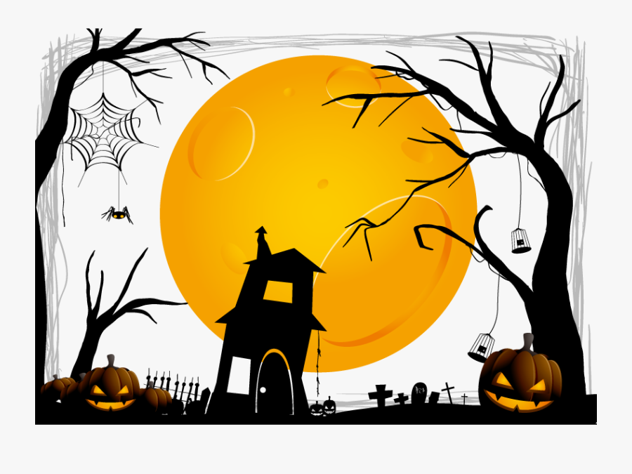 Halloween Clip Art - Halloween Background Vector, Transparent Clipart