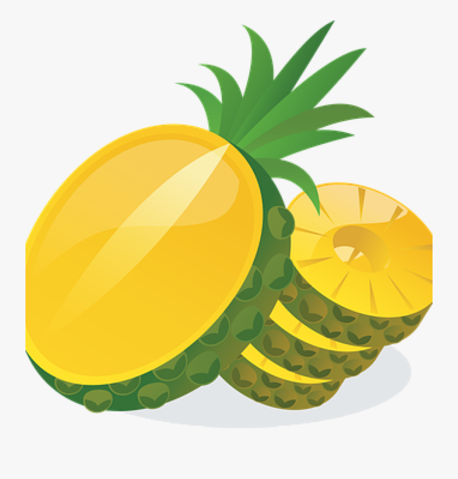 Transparent Natural Hair Clipart - Cartoon Pineapple Sliced, Transparent Clipart