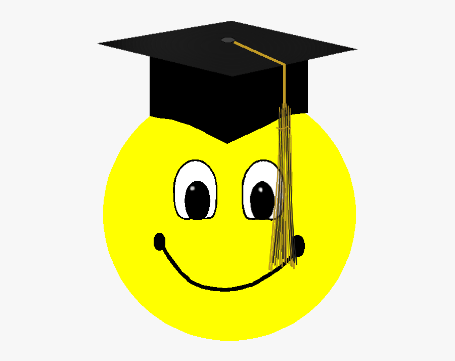 Smileys Clipart Success - Graduation Smiley, Transparent Clipart