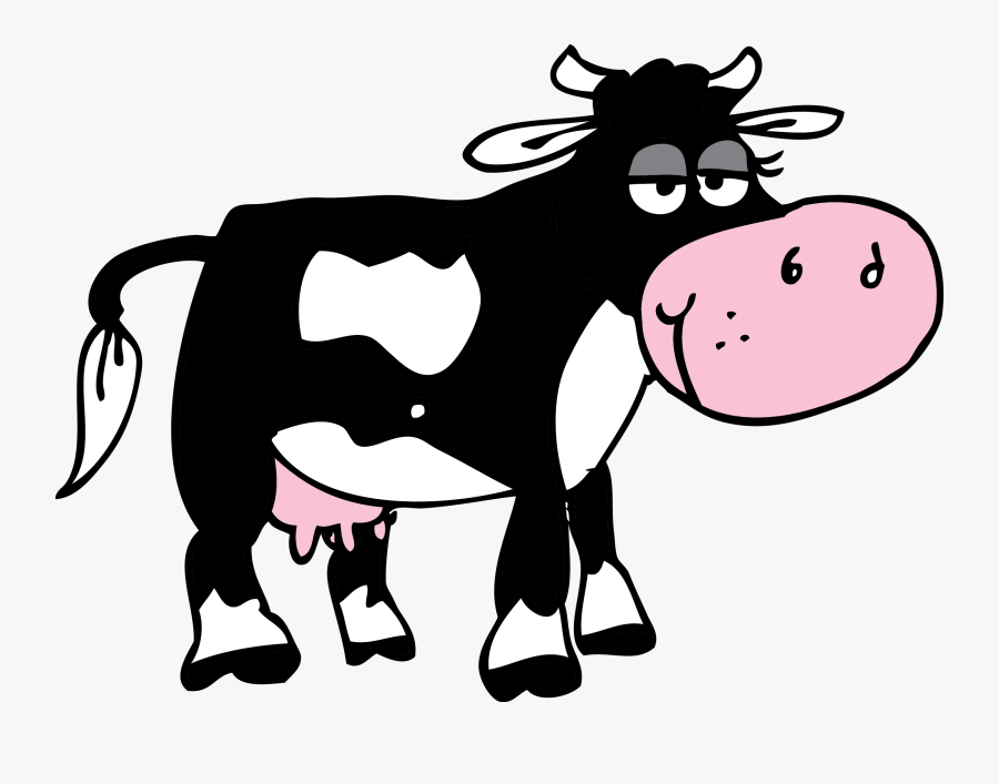 Transparent Cow Clipart - Cartoon Cow Png Transparent Background, Transparent Clipart