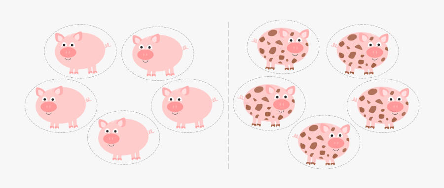 Clip Art Clean Pig Clipart - Clean Pig Dirty Pig Clip Art, Transparent Clipart