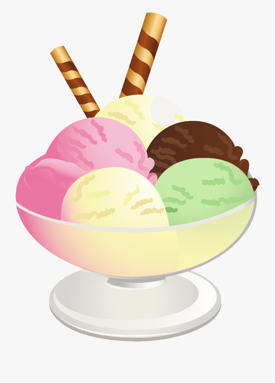 Ice Cream Sundae Picture Scrap Digital Clip Clip Art - Ice Cream Clipart Transparent Background, Transparent Clipart
