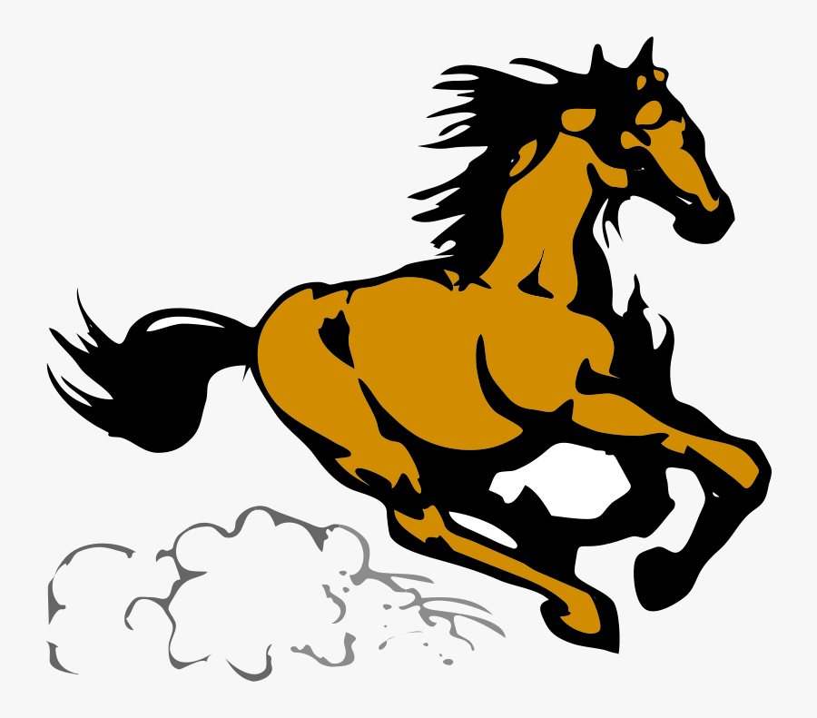 Speedy Horse Clip Art - Horse Running Clipart, Transparent Clipart