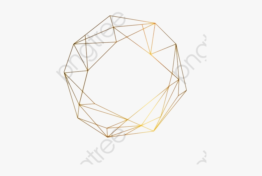 Golden Geometry - Jewellery, Transparent Clipart