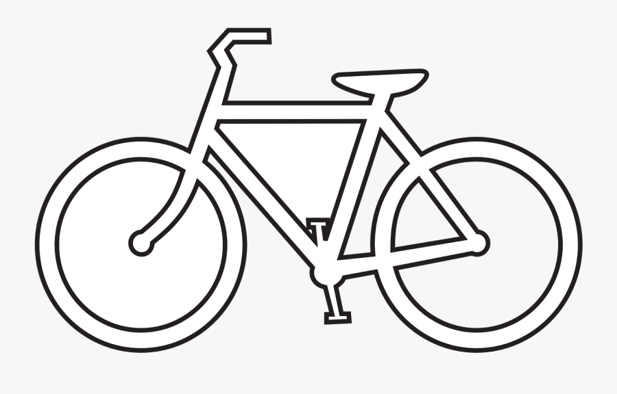 Bicycle Clip Art Black And White Basic Mountain Bike - Bike Clipart Black And White, Transparent Clipart