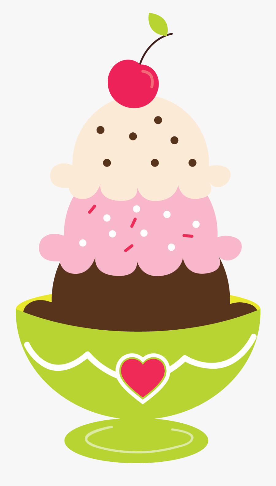 Ice Cream Clipart - Ice Cream Sundae Clipart, Transparent Clipart