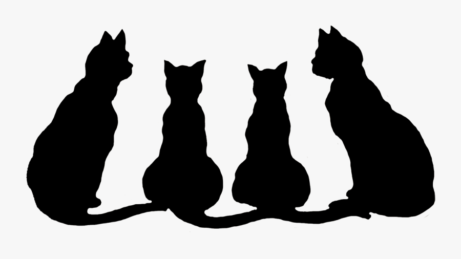 Black Cats For Halloween Graphics - Black Cat Transparent Background, Transparent Clipart