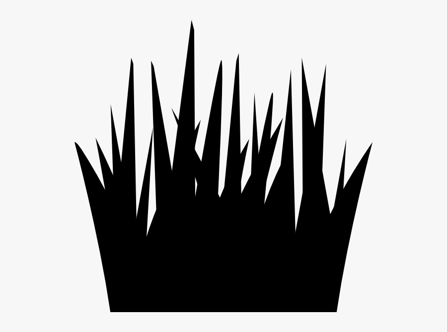 Grass Black And White Grass Clipart Tuft Grass Pencil - Illustration, Transparent Clipart