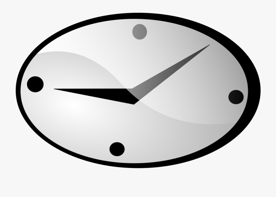 Clock Clipart, Vector Clip Art Online, Royalty Free - Oval Clock Clipart, Transparent Clipart