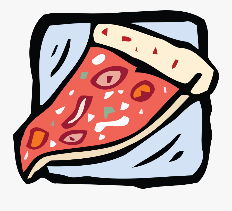 Food Clipart Pizza - Kids Menu Template, Transparent Clipart