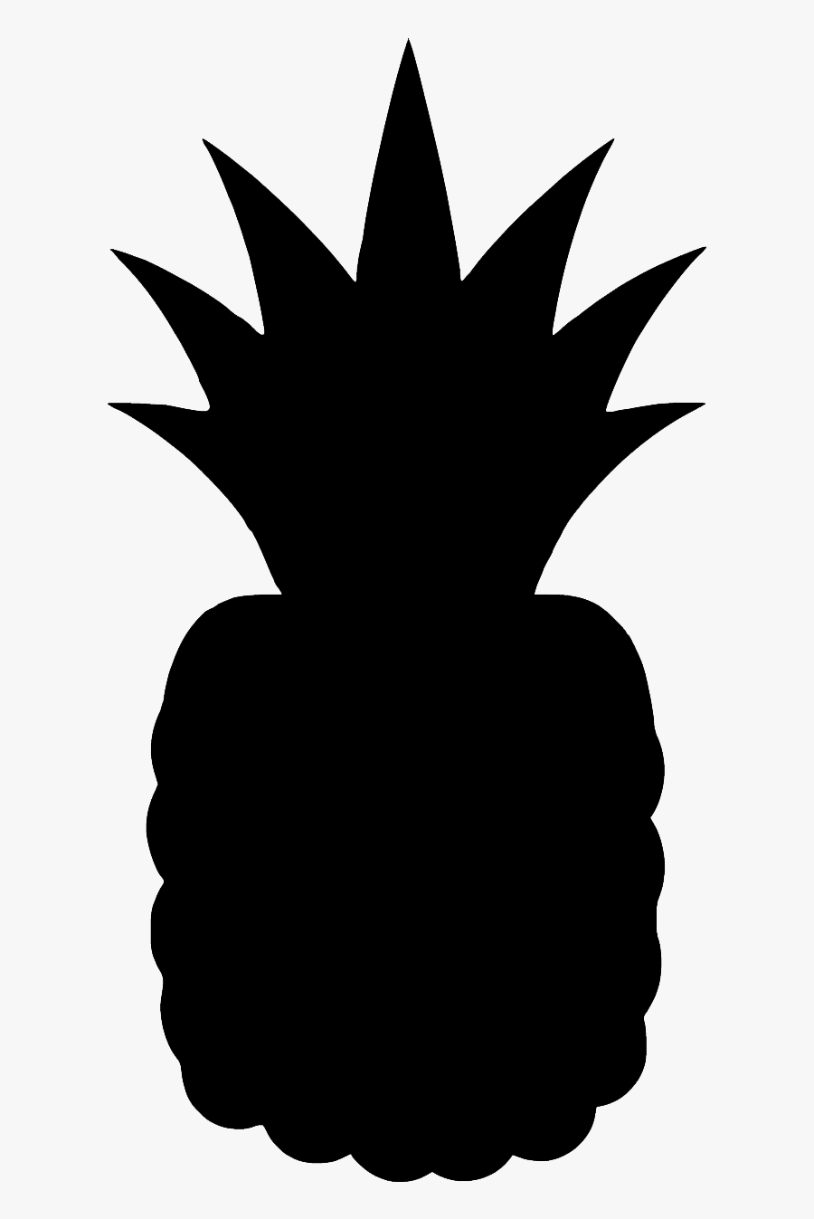 Free Download Transparent Black Pineapple Clipart Pineapple - Abacaxi Logo, Transparent Clipart