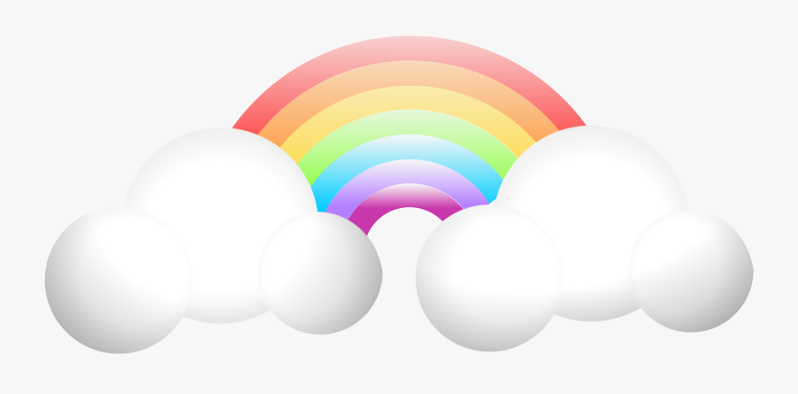 Cloud Rainbow Clipart By Gmcglinn - Rainbow Clip Art, Transparent Clipart