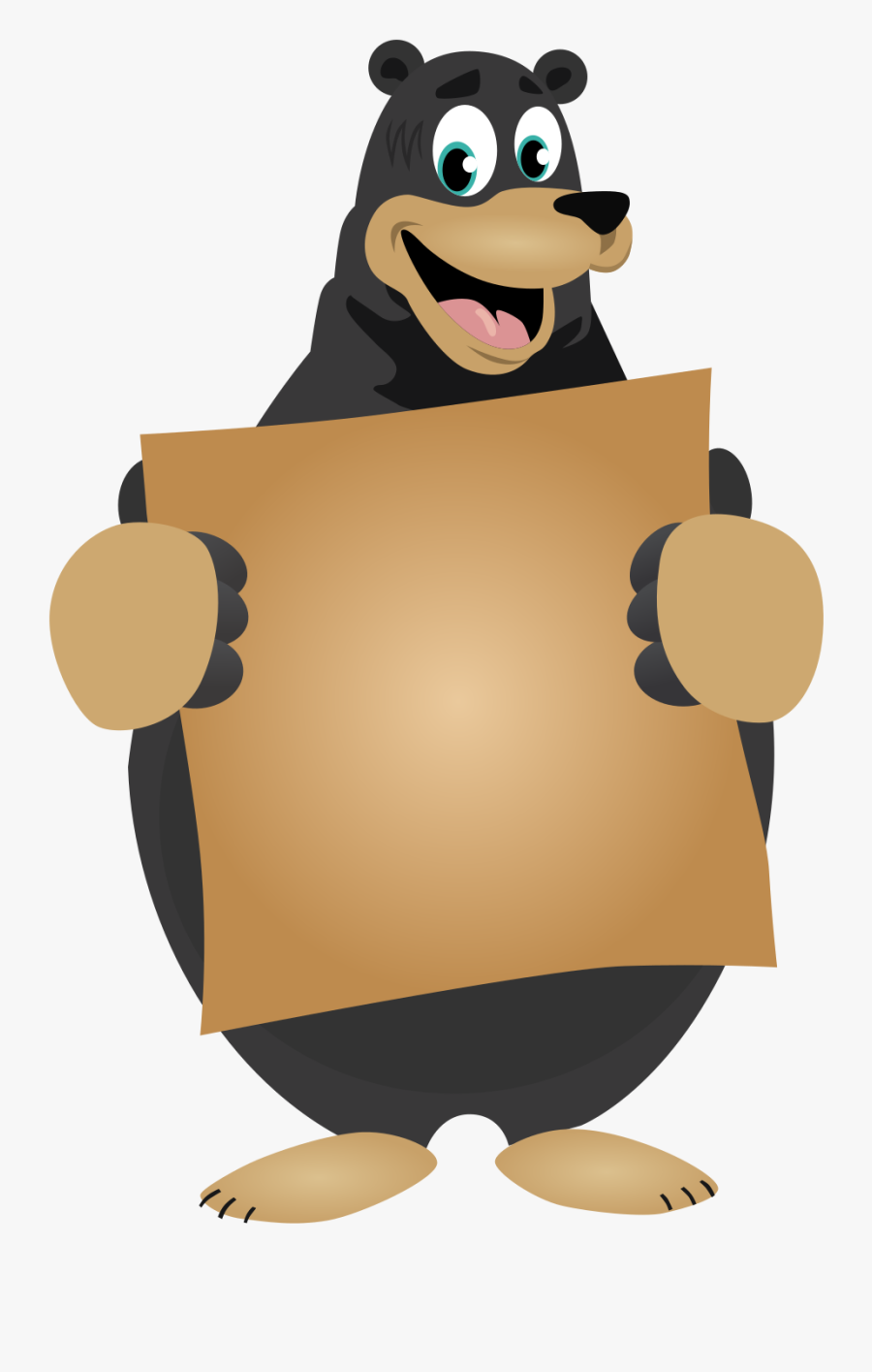 Bear Clipart Mountain - Camping Bear Clipart, Transparent Clipart