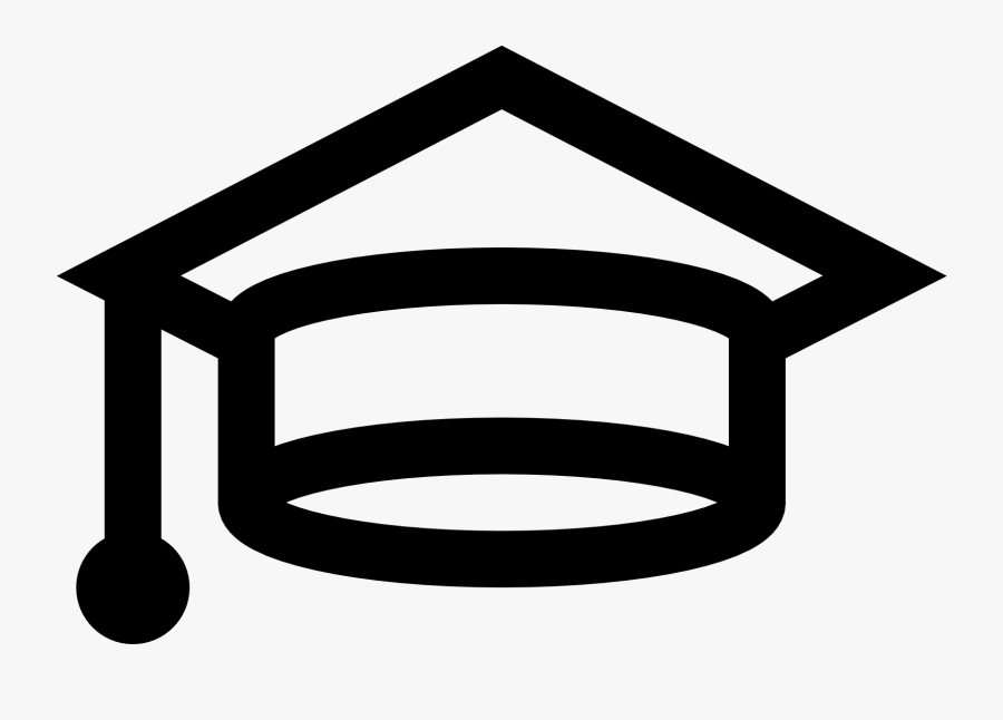 Transparent Graduation Hat Clipart - Icon Graduation Cap White, Transparent Clipart