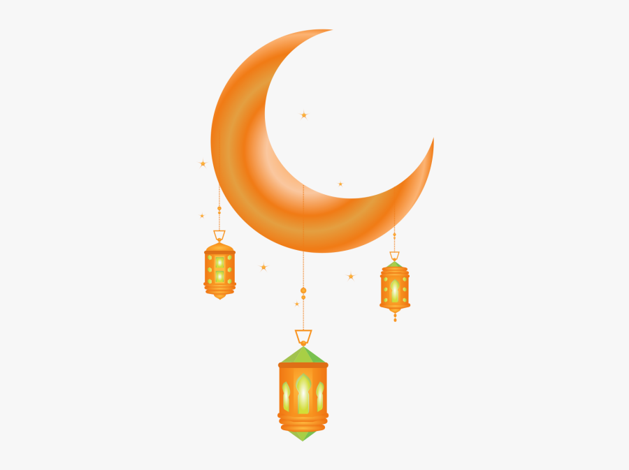 Moon Clipart Ramadan - Eid Moon Png Transparent, Transparent Clipart