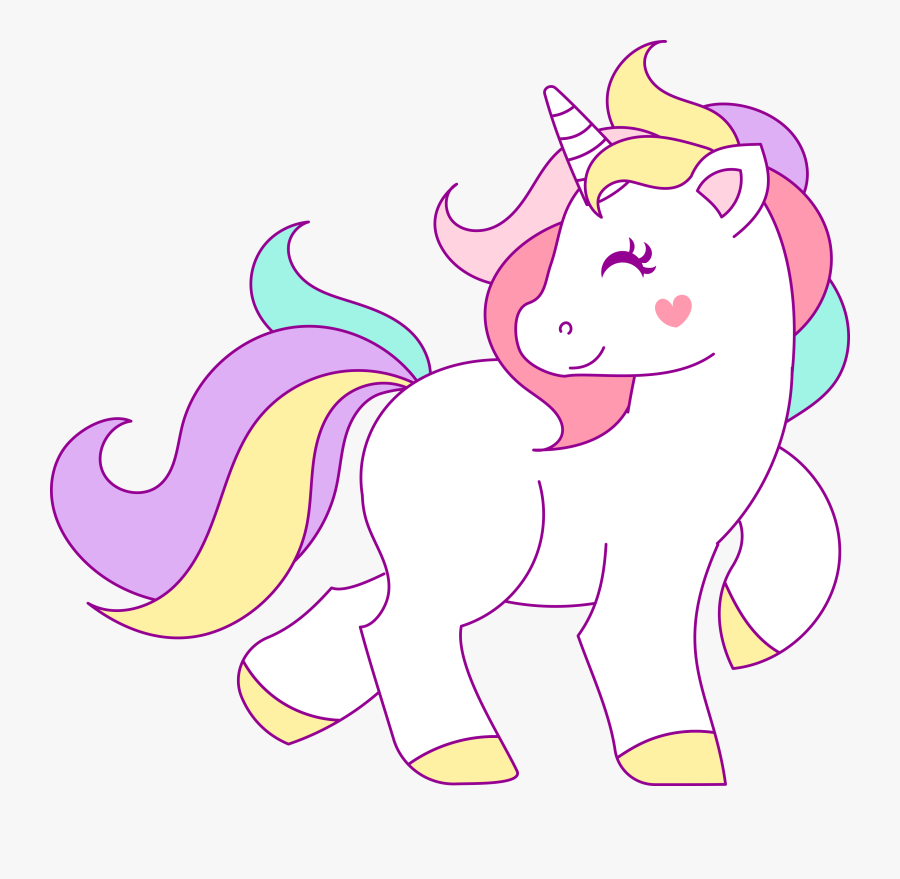 Imagen De Una Unicornio Animada, Transparent Clipart