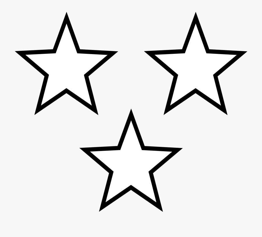 3 Stars Clipart Black And White - Transparent Background Star Icon Png, Transparent Clipart
