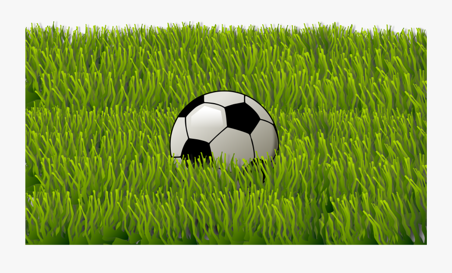 Soccer Ball On Grass Picture Freeuse Download - Ball On The Grass Clipart, Transparent Clipart
