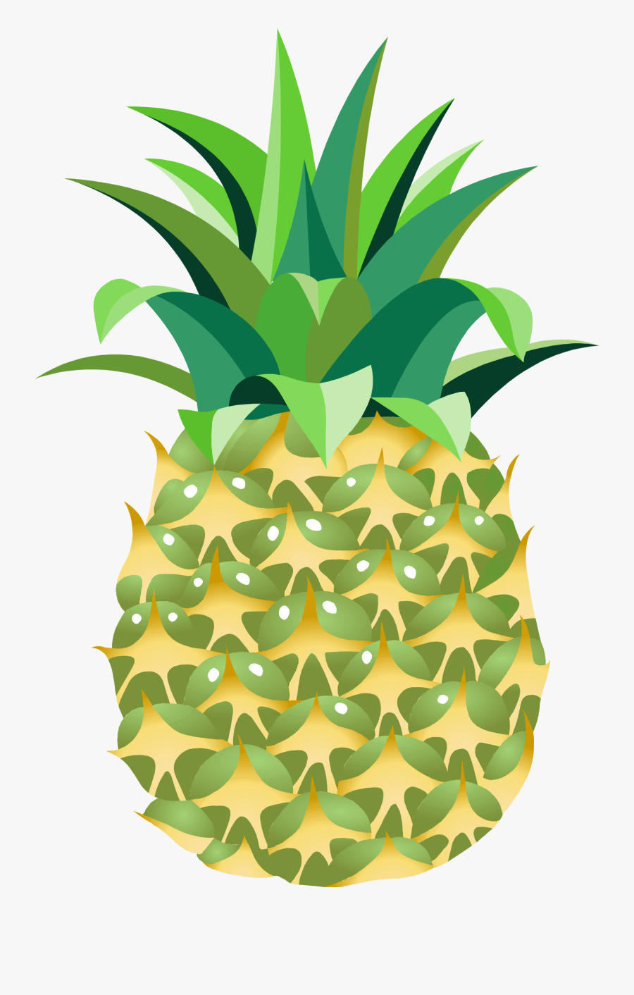 Transparent Pineapple Clipart Black And White - Pineapple Art Invisible Background, Transparent Clipart