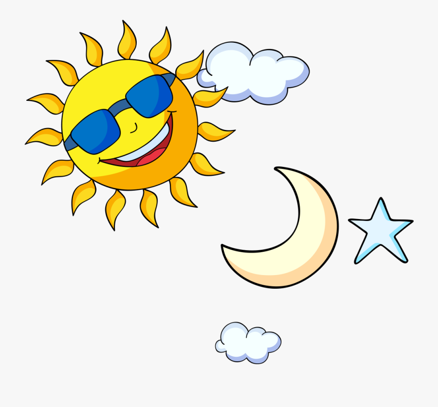 Vector Royalty Free Pokxe Mon And Cartoon Drawing Clip - Sun And Moon Clipart, Transparent Clipart