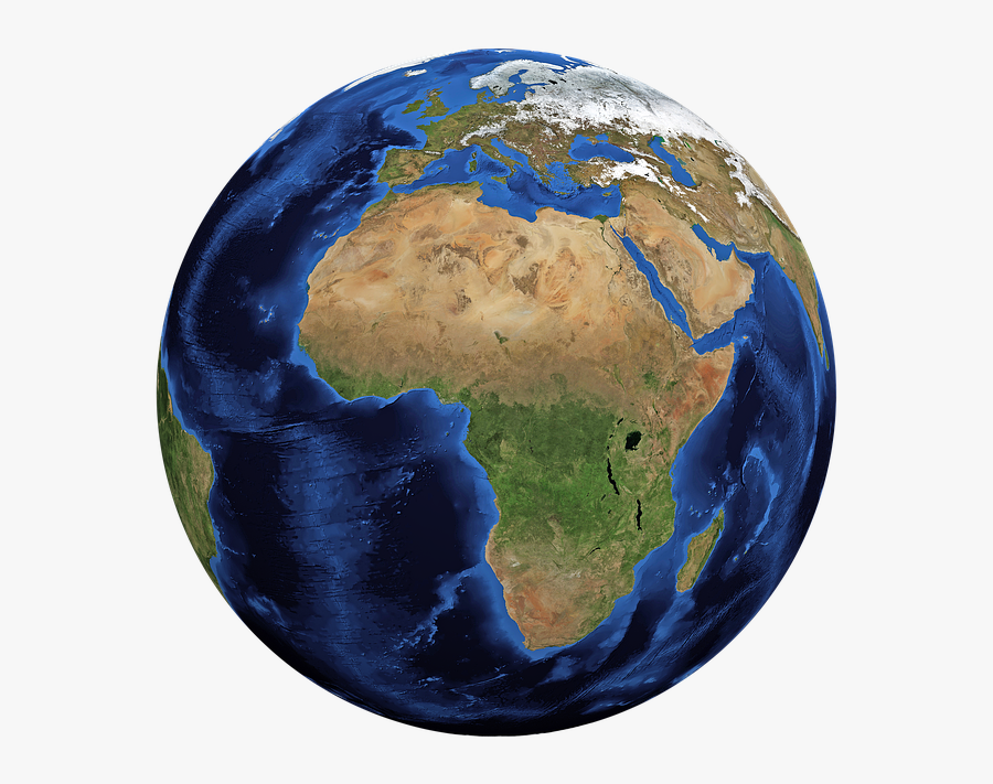 Planet Earth Clipart Google Earth - Continent Of Africa On A Globe, Transparent Clipart