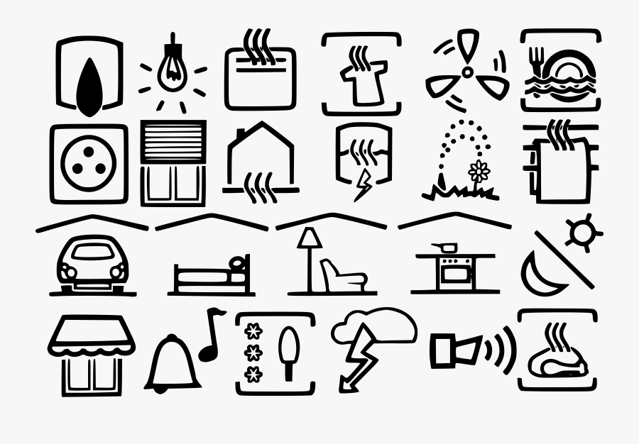 Electricity Symbols Clip Art, Transparent Clipart