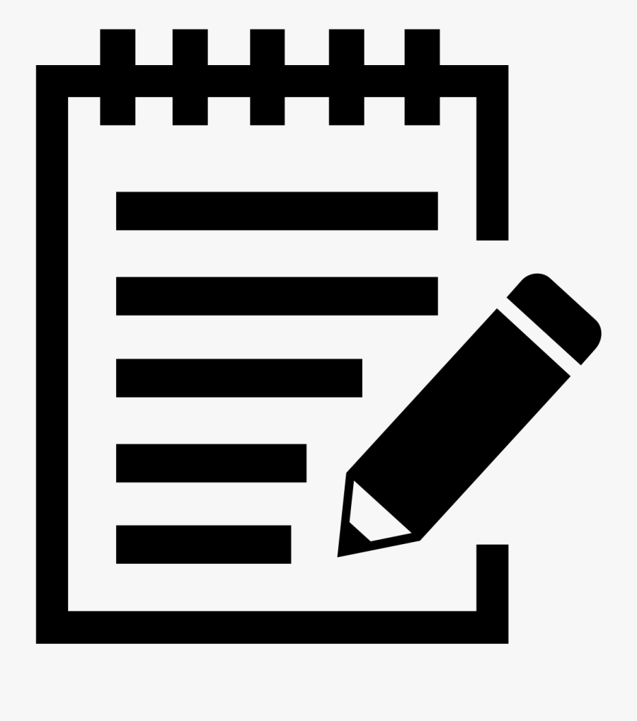 Writing Clipart Journal - Edit Document Icon, Transparent Clipart