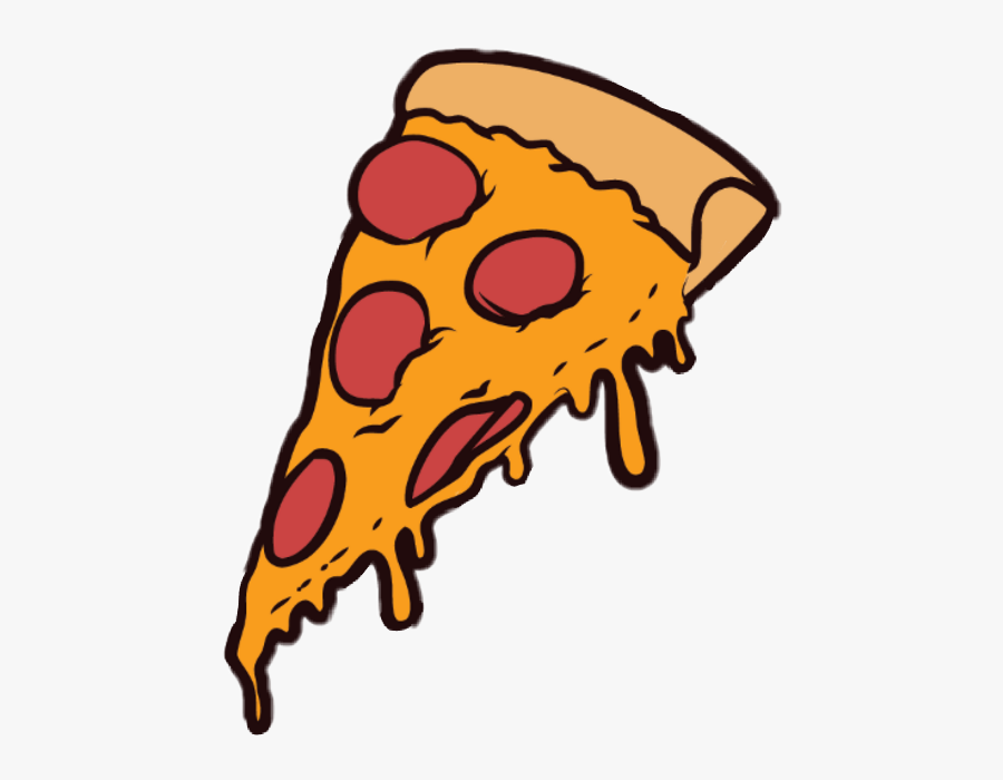 Pizza Clipart Tumblr - Cartoon Pizza Slice Png, Transparent Clipart