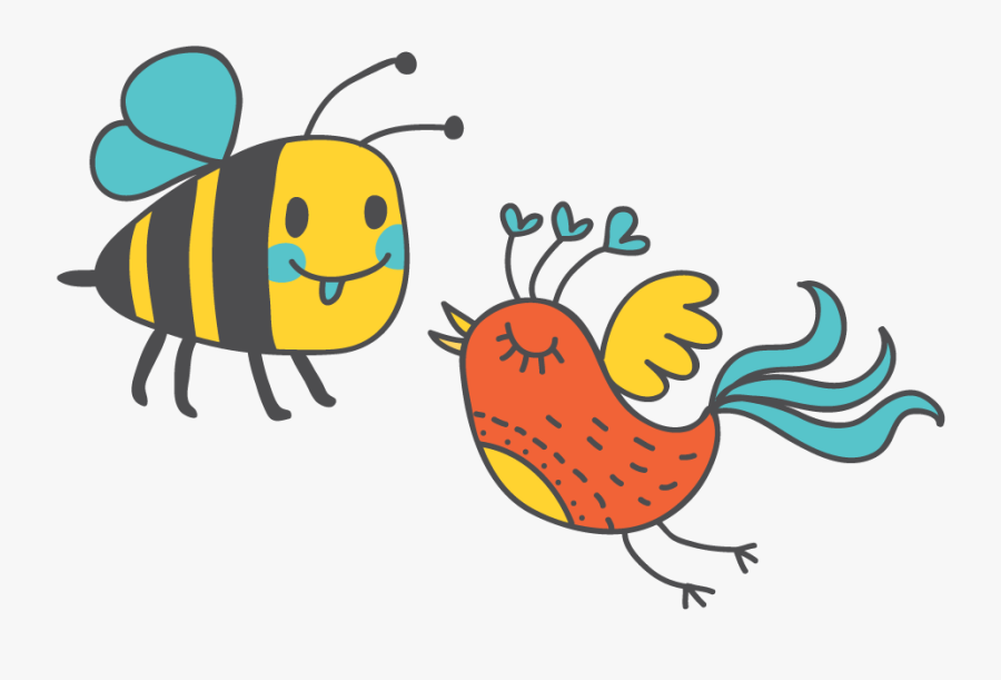 Birds And Bees Clipart - Birds And Bees Png, Transparent Clipart