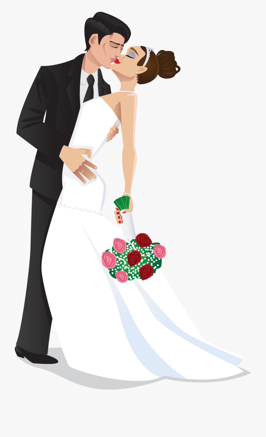 Pin Wedding Clipart Bride And - Bride And Groom Png, Transparent Clipart