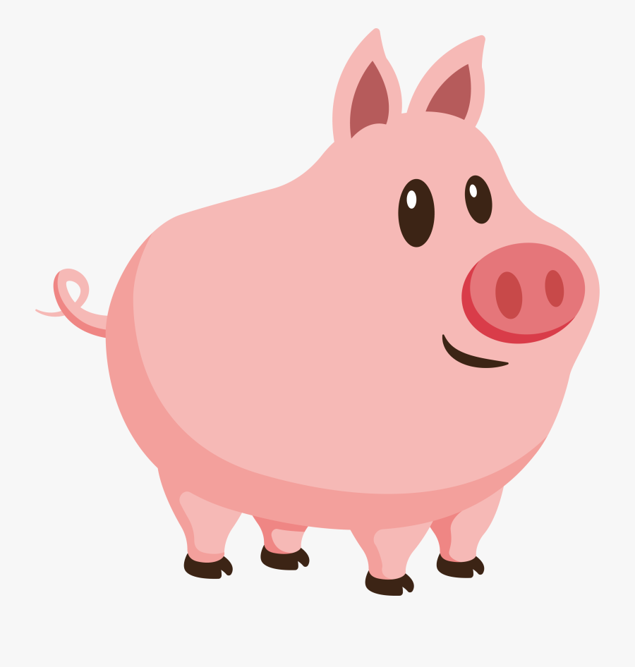 Transparent Pig Clipart - Da Porquinha Cor De Rosa, Transparent Clipart